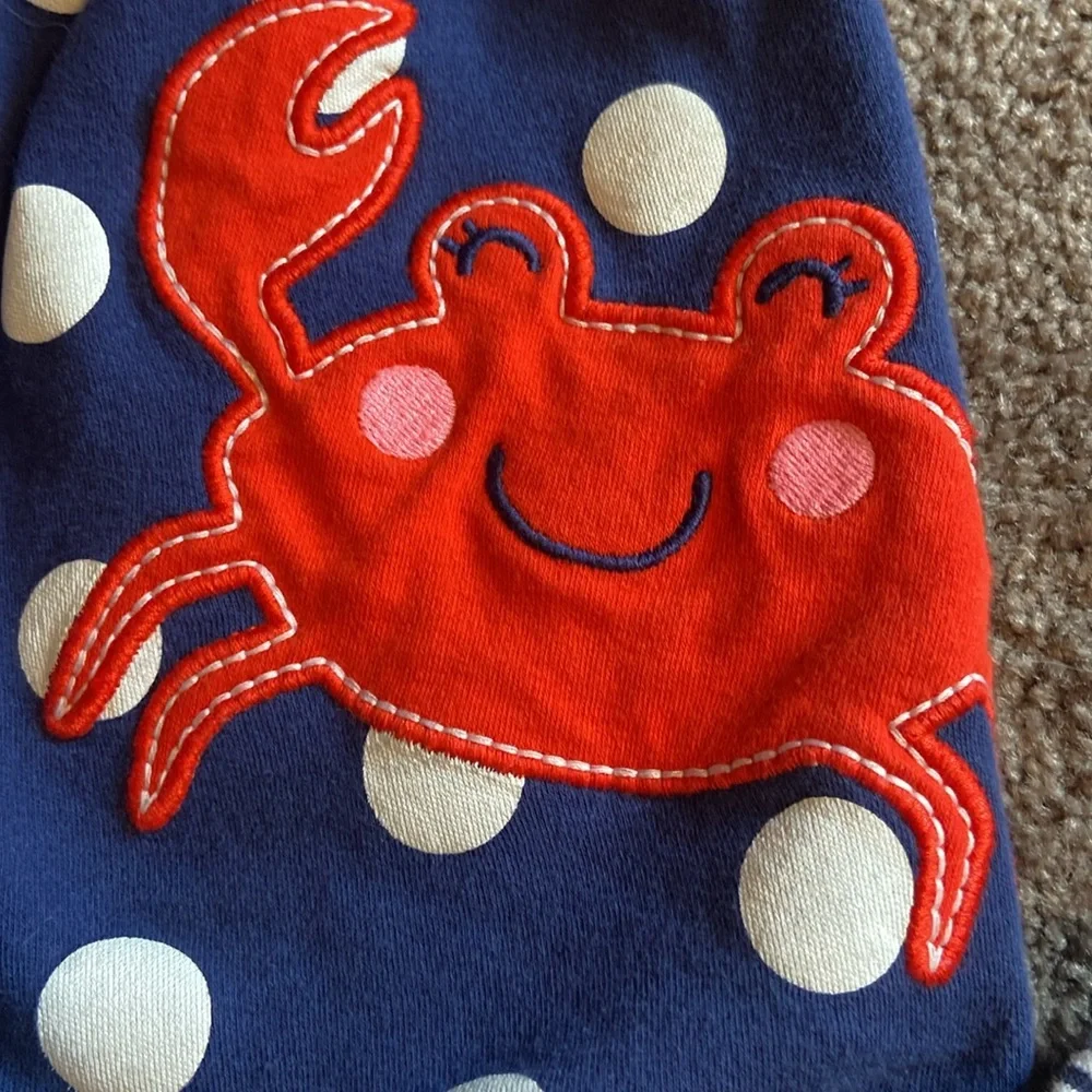 2 Carter’s Girls Short Sleeve Summer Outfits  Size 18 Months Polka Dot Stripes